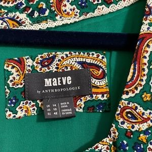 Maeve by Anthropologie Square Neck Shirt Dress